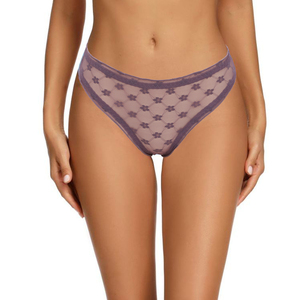 Giovane donna a vita bassa <span class=keywords><strong>Sexy</strong></span> trasparente Tanga in pizzo completo mutandine brasiliane UOKIN da donna pizzo Hipster Mix Size Pack 12 pz - Product Image 4