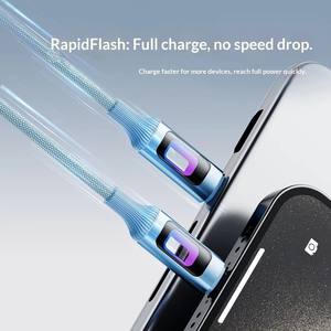 Impresoras USB3.0 de alta calidad, marquesina de Metal luminosa, Cable de nailon, súper rápida Carga, colores huecos, Compatible con pantalla LED IOS - Product Image 3