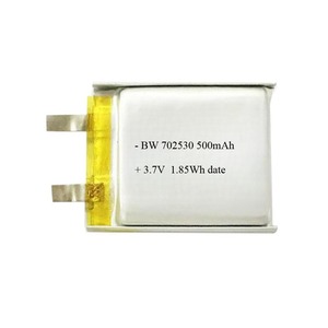 Có thể sạc lại Polymer Li-ion pin 702530 3.7V 500mAh 1.85wh LiPo pin với PCM - Product Image 1