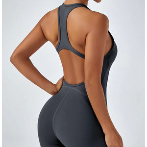 Combinaison de sport transfrontalière à séchage rapide Body de danse et de yoga avec design dos nu pour soulever les hanches - Product Image 5