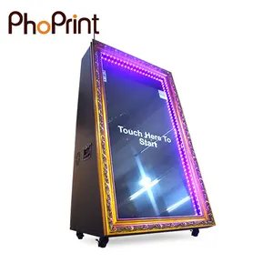 Горячая Распродажа селфи сенсорный экран зеркало фотобудка с кольцевой световой машиной для вечеринки
