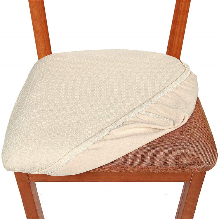 Оптовая продажа, чехлы на стулья, модные чехлы на стулья из эластичного спандекса, жаккардовые чехлы на стулья для столовой