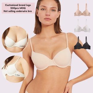 Reggiseno Personalizzato Comodo e Sexy da Donna, Traspirante e Morbido <span class=keywords><strong>con</strong></span> <span class=keywords><strong>Ferretto</strong></span>, Intimo <span class=keywords><strong>con</strong></span> Supporto Delicato, Reggiseno Push-Up <span class=keywords><strong>a</strong></span> V Profonda per Donna - Product Image 1