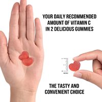 MNK Nouveauté Bonbons Gommeux à la Vitamine C Complément Alimentaire 60 unités Sans Sucre Soutien Immunitaire & Antioxydant Soutien Beauté Adultes