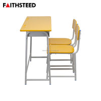 Ensemble de bureau et chaise réglables personnalisables de bonne qualité pour l'école, bureaux et chaises d'école, chaise et table doubles pour étudiants