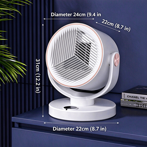 เครื่องทำความร้อนพกพาแบบพัดลมไฟฟ้า 1800W, เครื่องทำความร้อนเซรามิก PTC พร้อมระบบป้องกันความร้อนเกินและป้องกันการล้มคว่ำ - Product Image 4