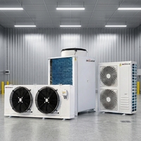 Groupes de condensation et évaporateurs à compresseur scroll entièrement fermés de 3 à 15 CV, équipements complets pour entrepôts frigorifiques