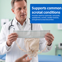 Sangle de soutien testiculaire confortable, anti-gonflement, respirante, ceinture scrotale pour usage quotidien masculin et rééducation postopératoire
