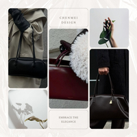 Bolso de Mano de Diseñador Personalizado, Estilo Retro Marrón, de Lujo, Forro de Nailon, Material de Cuero, Tamaño Grande, Popular
