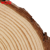 Tranches de bois de pin non finies WOQI, artisanat naturel fait main, décoration murale, réutilisables, différentes tailles : 2 cm, 5 cm, 10 cm, 15 cm