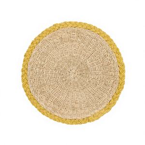 Meilleures ventes : Sets de table écologiques en jonc de mer naturel tressé à la main, style bohème, de haute qualité, diamètre 35 cm, pour la maison et les mariages - Product Image 1