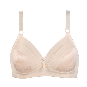 Reggiseno da donna scollo a V imbottito a copertura totale senza ferretto con spalline incrociate in cotone taglie forti 36-44 ad asciugatura rapida - Hot Sale - Product Image 6