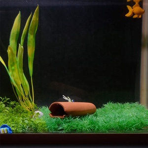 RTS Tubo de Cerâmica Ecológico para Aquário, Caverna de Reprodução de Plecos em Terracota, Acessórios de Cerâmica para Esconderijo de Camarões e Peixes - Product Image 6