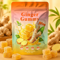 WELLBODY Bonbons à mâcher au gingembre Marque Privée, Gommes de soutien digestif et confort en cas de mal des transports, OEM ODM, Gommes de gingembre végétaliennes à mâcher