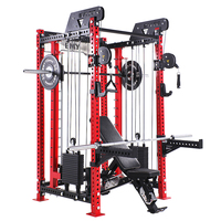 Rack de musculation professionnel en acier, équipement d'exercice multifonctionnel, machine Smith à pédale inversée, grandes machines à charge de plaques