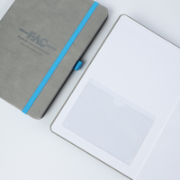 Carnet de notes promotionnel personnalisé A5 en cuir PU, couverture rigide avec sangle, style imprimé et couverture en tissu pour usage journalier