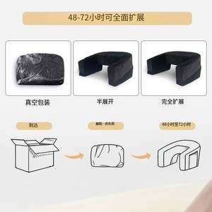 Reading <b>Pillow</b> Velvet Rectangle Support For Sitting Reading And Relaxation With Storage Compartment - Product Image 4