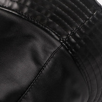Yukaihe Premium Kwaliteit PU Lederen Petten, Eenvoudige Lege PU Lederen Bucket Hats, Op Maat Gemaakte PU Lederen Bucket Hats