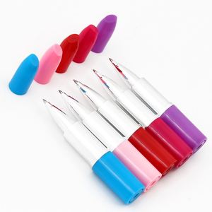 Cute Great Promotion <b>Multi</b> <b>Color</b> Lipstick <b>Pen</b> With OEM Rose Stationery High Quality Shape Custom Ball Ballpoint for Girls - Product Image 3
