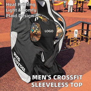 Chándal Deportivo Ligero de Poliéster para Hombre, Corte Ajustado, para Invierno, con Camiseta de Gimnasio CrossFit y Dobladillo Curvo - Product Image 2