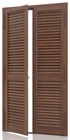 Fournisseur direct d'usine, volets en fibre de verre de haute qualité, modernes, élégants, solides, pour chambre à coucher, placard, portes à double battant
