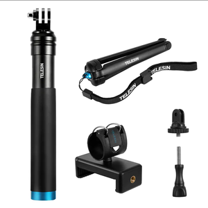 Bâton de <span class=keywords><strong>selfie</strong></span> en aluminium monopode extensible avec trépied pour <span class=keywords><strong>Go</strong></span> <span class=keywords><strong>Pro</strong></span> Dji Insta360 <span class=keywords><strong>Pro</strong></span> Go2/3 -- <span class=keywords><strong>Go</strong></span> <span class=keywords><strong>Pro</strong></span> Stick - Product Image 6
