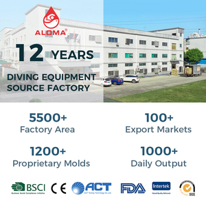 Aletas de Buceo Aloma con Talón Abierto y Correa Ajustable, Aletas de Buceo para Adultos con Pala Mediana para Snorkel y Entrenamiento de Natación - Product Image 3