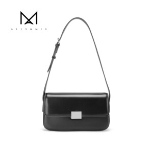 Borsa a Spalla Minimalista in PU per Donna, Elegante Borsetta Sottobraccia con Chiusura a Patta, Colore Unico, in Poliestere per Uso Quotidiano e Ufficio - Product Image 1