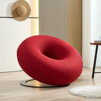 Canapé convertible rond en tissu personnalisé, design moderne, surdimensionné, confortable, pour adultes et enfants, salon