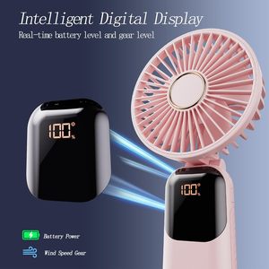 Ventilador Portátil Recargable de 5 Velocidades, Mini Ventilador de Mano con Ajuste Multiángulo Personalizado - Product Image 4