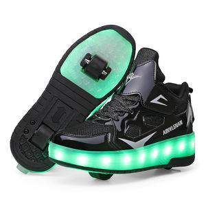 ETLieren doppie ruote LED ricarica USB con 7 colori luce fino moda Sneakers ragazzi <span class=keywords><strong>scarpe</strong></span> a rullo per le ragazze per bambini - Product Image 6