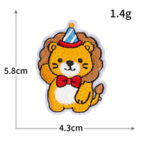 Nuevos y Adorables Parches Bordados Termoadhesivos de Animales (Perro, Gato, Tigre, León, Pato, Conejo) para Ropa, Sombreros y Bolsos