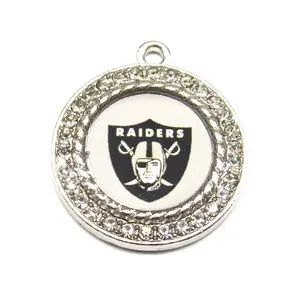 Pendentif personnalisé de style sportif de l'équipe de football américain Collier pendentif des Raiders de Las Vegas Pendentif logo de l'équipe CUSTOM 32