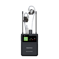 Pour Panvotech WIEM-800 système de moniteur intra-auriculaire sans fil UHF stéréo IEM pour la surveillance professionnelle personnelle des performances de scène