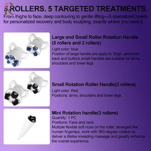 Appareil de massage chinois à rouleaux rotatifs 5 en 1 pour le corps entier, machine de massage des tissus profonds pour soulager les muscles - Product Image 3