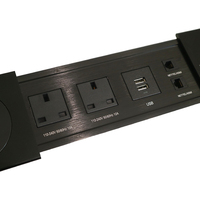 Prise escamotable sans fil, prise encastrée, prise dissimulée pour cuisine, bureau de conférence, prise dissimulée pour cuisine avec USB
