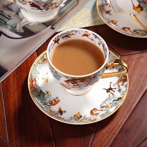 Equator Jungle Series 15pcs Ceramic Kitchen Drinkware Bone China <b>Coffee</b> Tea Cup <b>Set</b> Vintage Industrial Design Boxed Porcelain - Product Image 5