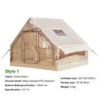 Tente de camping gonflable Dericsson pour 1/2/4/6/8/10/12 personnes, imperméable, pour le camping en plein air, grande tente familiale, OEM disponible