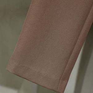 Women’s elegant lapel collar sleeveless top paired perfectly with high waist straight leg <b>pants</b>, blending sophistication - Product Image 6