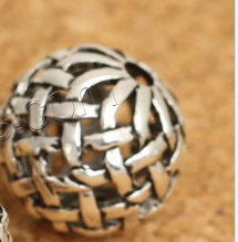 도매 <span class=keywords><strong>10mm</strong></span> 태국 925 실버 보석 중공 스페이서 라운드 금속 구슬 - Product Image 4