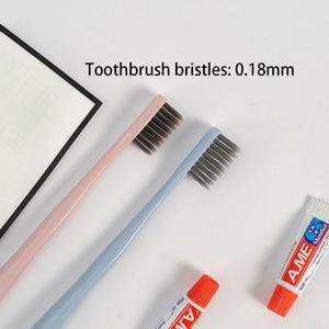 Brosse à dents d'hôtel à poils doux doux et propre pour les invités Hygiène buccale Gencives sensibles Voyage Salle <span class=keywords><strong>de</strong></span> bain Équipements Utilisation confortable - Product Image 6
