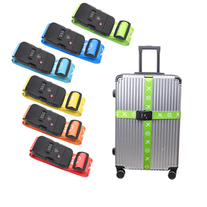 Cá Nhân Hành Lý Dây Đeo Tsa Khóa Có Thể Điều Chỉnh Du Lịch Vành Đai Cho Vali <span class=keywords><strong>Polyester</strong></span> Đóng Gói Dây Đeo Với Logo Tùy Chỉnh - Product Image 4