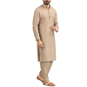 Men's solid color islamic clothing casual Muslim suit hot Islamic clothing man clothes