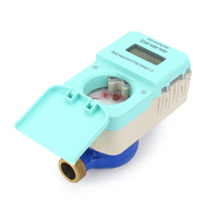 Compteur d'eau intelligent prépayé à carte IC, numérique, domestique, type à cadran sec, IP65, DN15, connexion filetée 4 points, OEM disponible