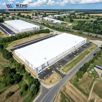 Centre de données industriel personnalisé en structure métallique, entrepôt de stockage à grande échelle, atelier métallique