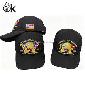 Gorras de Béisbol con el Logotipo del Equipo de Béisbol del 250.º Aniversario, <span class=keywords><strong>Gorra</strong></span> Plana con Diseño de <span class=keywords><strong>Calavera</strong></span> y Estrella, Gorras de Béisbol con Logotipo Personalizado en 3D - Product Image 3