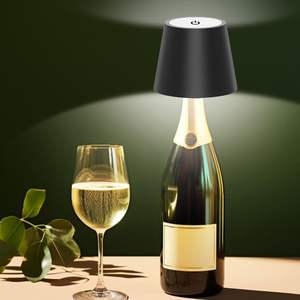 Lámpara de Mesa Antela LED Táctil Regulable 3000K 4000K 5000K Inalámbrica a Batería Negra 11x11x36cm 25000 Horas de Duración - Product Image 2