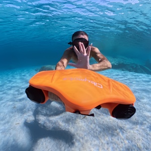 Scooter sous-marin à deux vitesses commandé au pouce, en PVC, pour SUP, plongée, portable, rechargeable, appareil d'aventure sous-marine, unisexe - Product Image 1