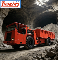 Flotte de camions de transport de matériaux pour mines souterraines avec chargeurs et camions-bennes pour le transport en tunnel