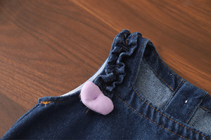 Ensemble de vêtements pour filles, <span class=keywords><strong>3</strong></span> pièces, doux et confortable, haut à manches longues, veste en jean, pantalon, pour le printemps, tenue décontractée quotidienne, vêtements d'extérieur - Product Image 6